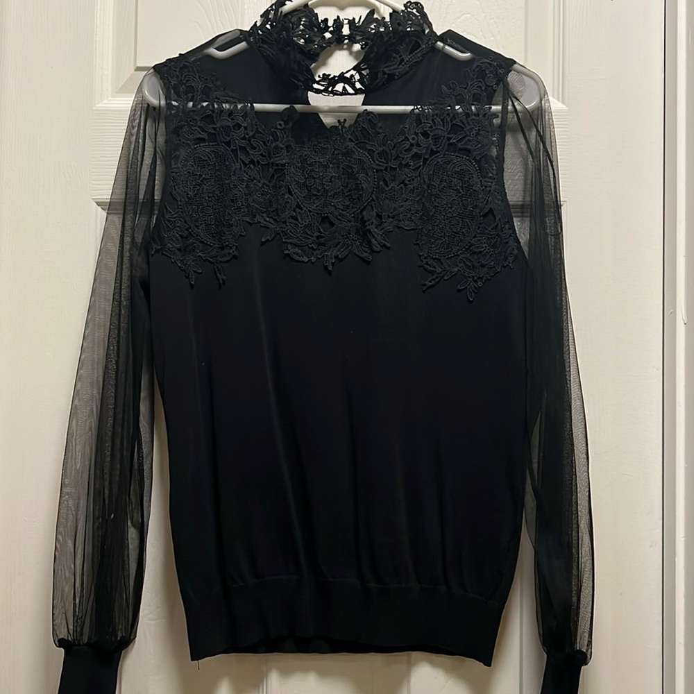 Lace sweater